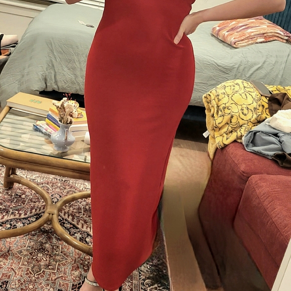 Zara Red Midi Dress - Picture 3 of 3
